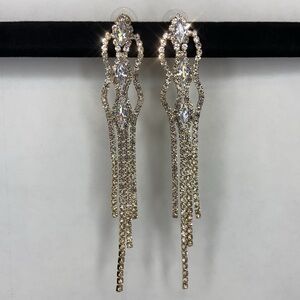 Embellished Statement Drop Earrings